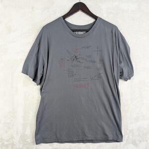 The Hobbit An Unexpected Journey Map T Shirt Men's XL 2012 Promo Cinemacore
